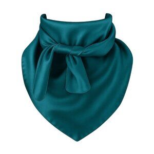 Teal Wild Rage Large Scarf 35x35 Inches Silk Feel Polyester Western Accessory Co